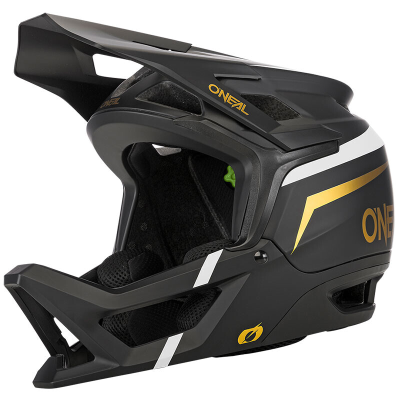 바이스모토,2023 O`Neal Transition Helmet Flash Black/White/Gold (오닐 트랜지션 헬멧 플래쉬 블랙/화이트/골드)