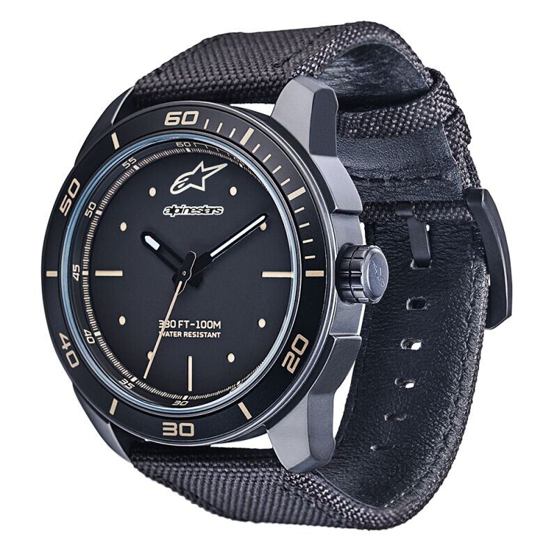 바이스모토,Alpinestars Tech Watch 3H Matt Black Lether – Black/M.Black Special Set (알파인스타스 쓰리 에이치 테크 워치 레더 매트 블랙 스페셜 시계) 1017-96069